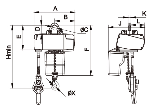 H-Lift Electric Chain Hoist EHE Type