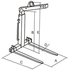 Self Weight Balancing Crane Fork CFB Type