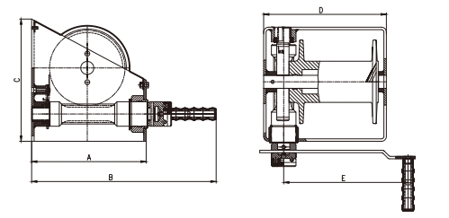 H-Lift Worm Gear Hand Winch