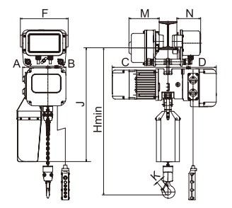 Electric Chain Hoist with Motorized Trolley