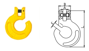 Grade 80 Clevis Forest Hook Product Shot