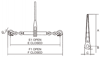 H-Lift Ratchet Load Binder
