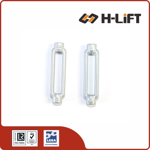 DIN 1480 Turnbuckles | Galvanized Hook & Eye Tensioners - H-Lift