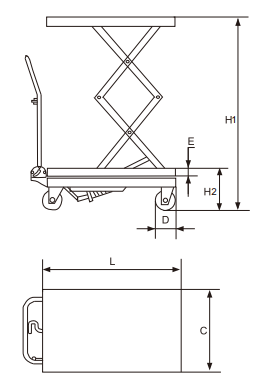 Double Scissor Lift Table