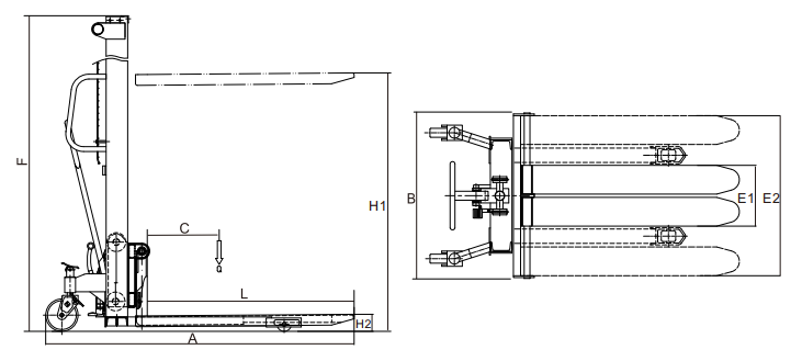 Hydraulic Manual Pallet Stacker HMS Type