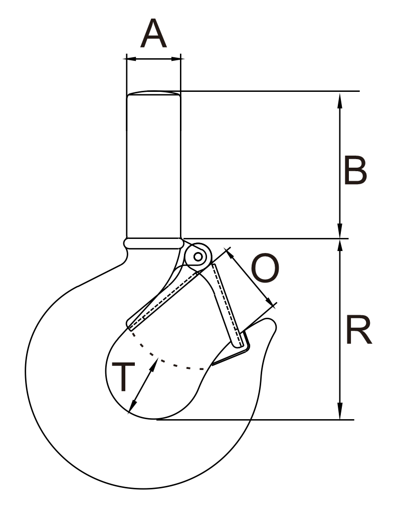 Shank Hook with Latch