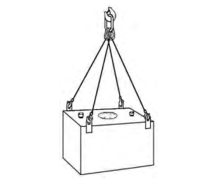 4 Leg Chain Sling, H-Lift