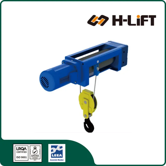 stationary foot-mounted electric wire rope hoist reference