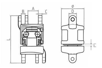 Grade 80 Insulated Swivel Diagram