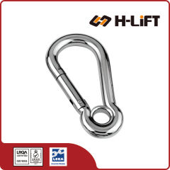 Snap Hook with Eyelet Zinc Plated