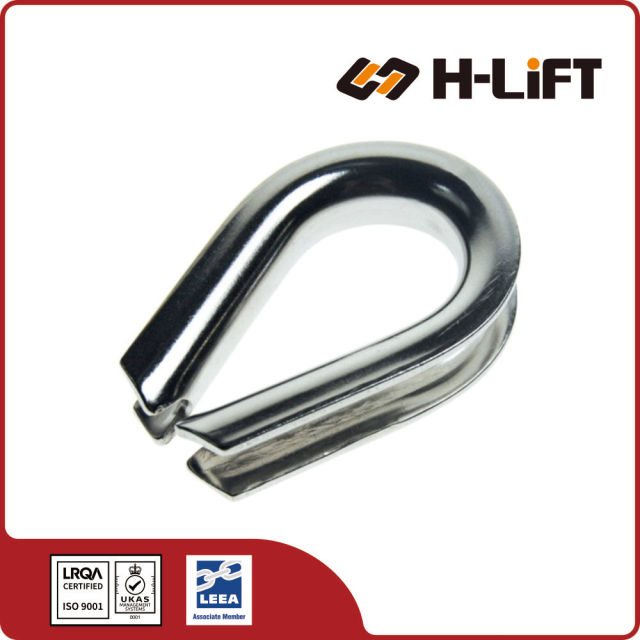 Stainless Steel U.S. Type Extra Heavy Duty Wire Rope Thimble