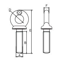 US Type Shoulder Machinery Eye Bolt