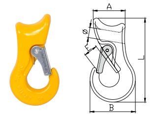 Grade 80 Clevis Sliding Choke Hook SCH Type