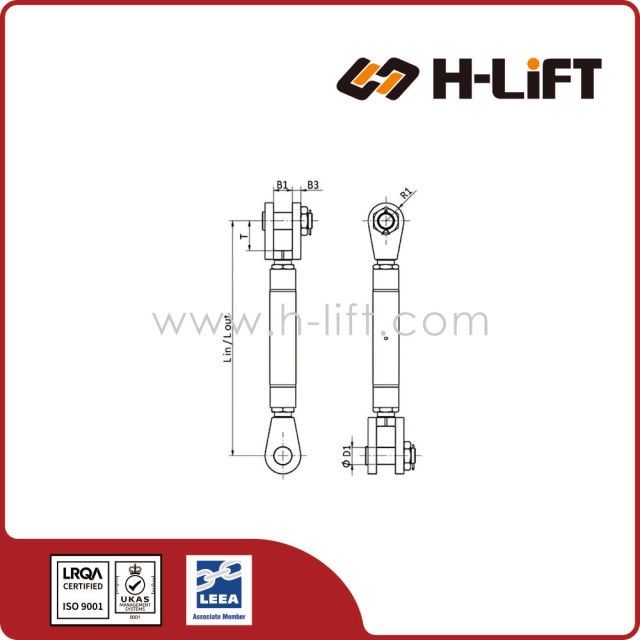 Heavy Duty Jaw & Jaw Turnbuckle