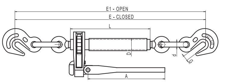 H-Lift Folding Handle Ratchet Load Binder