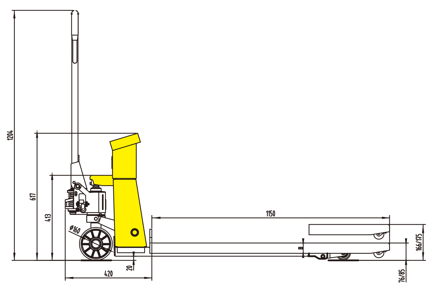Hand Pallet Truck with Scale Display