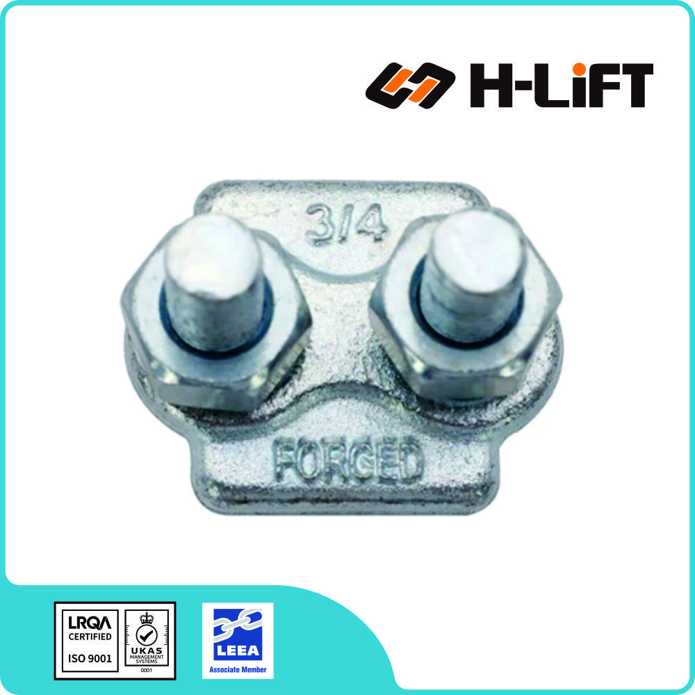 Drop Forged Wire Rope Clips | US Type FF-C-450 Type 1 - H-Lift