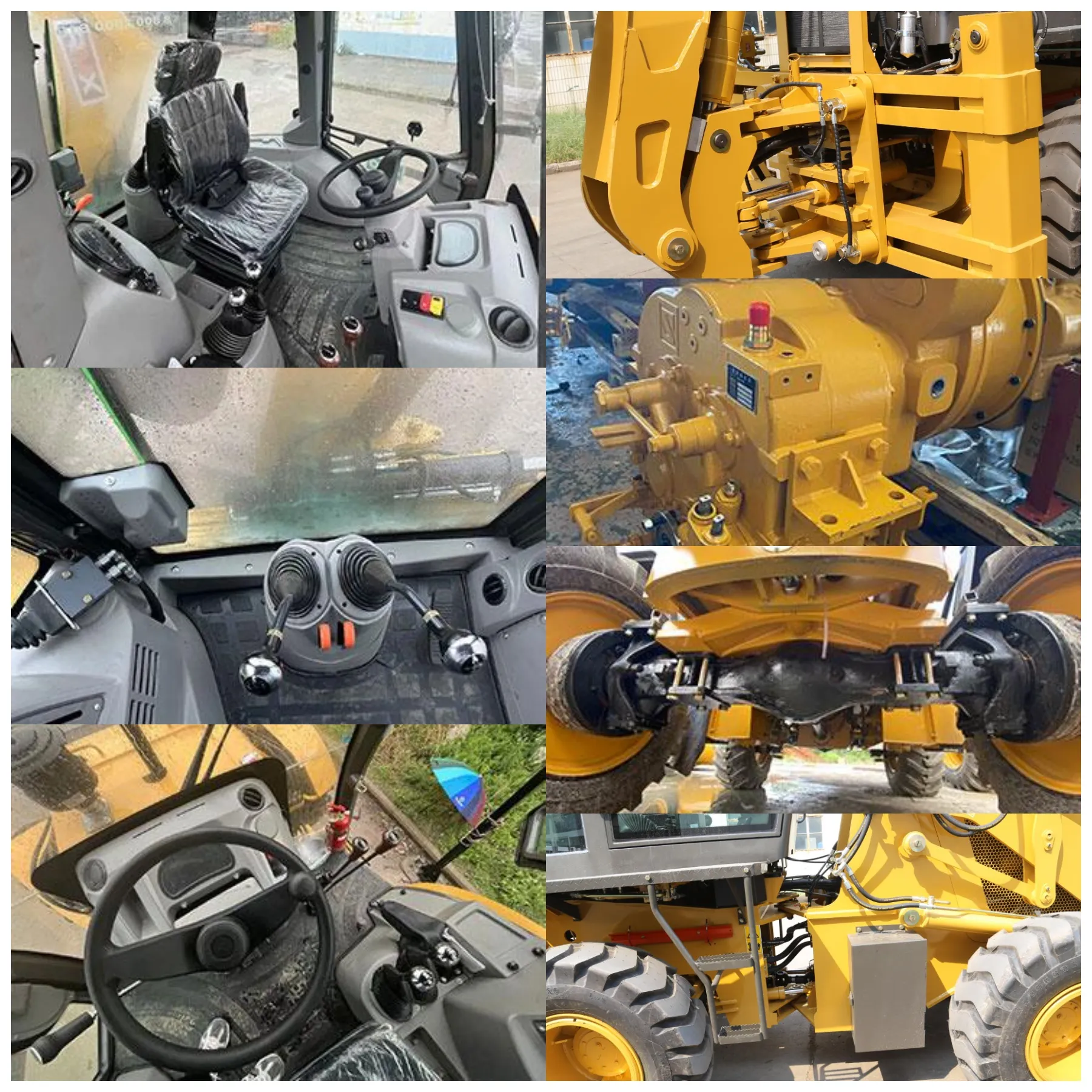 BL820T Power Tractor with Backhoe details images