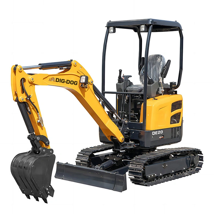 DIG-DOG DE20 2 ton mini excavator for compact construction sites