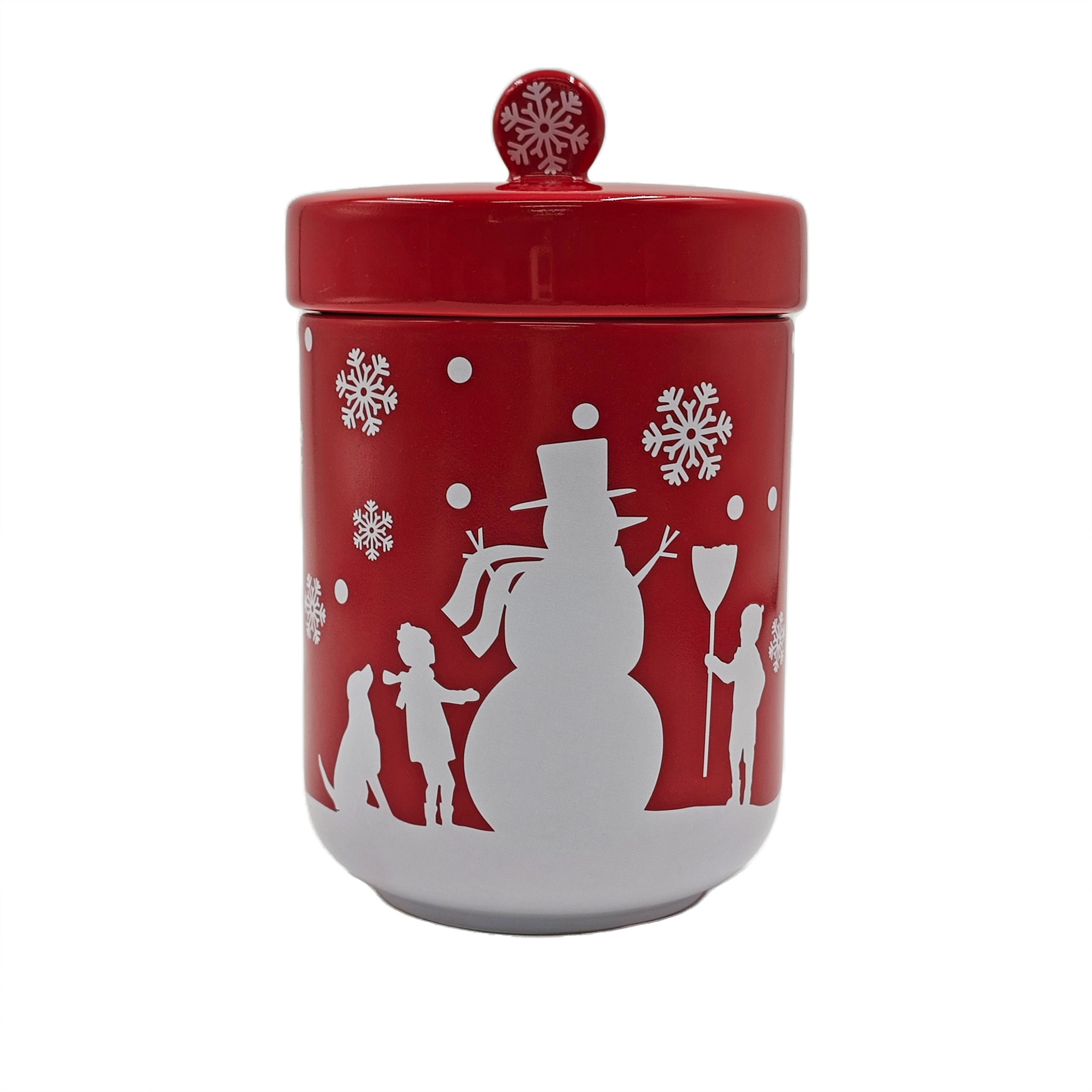Floral Print Ceramic Storage Jar with Pink Lid - Charming Kitchen Storage