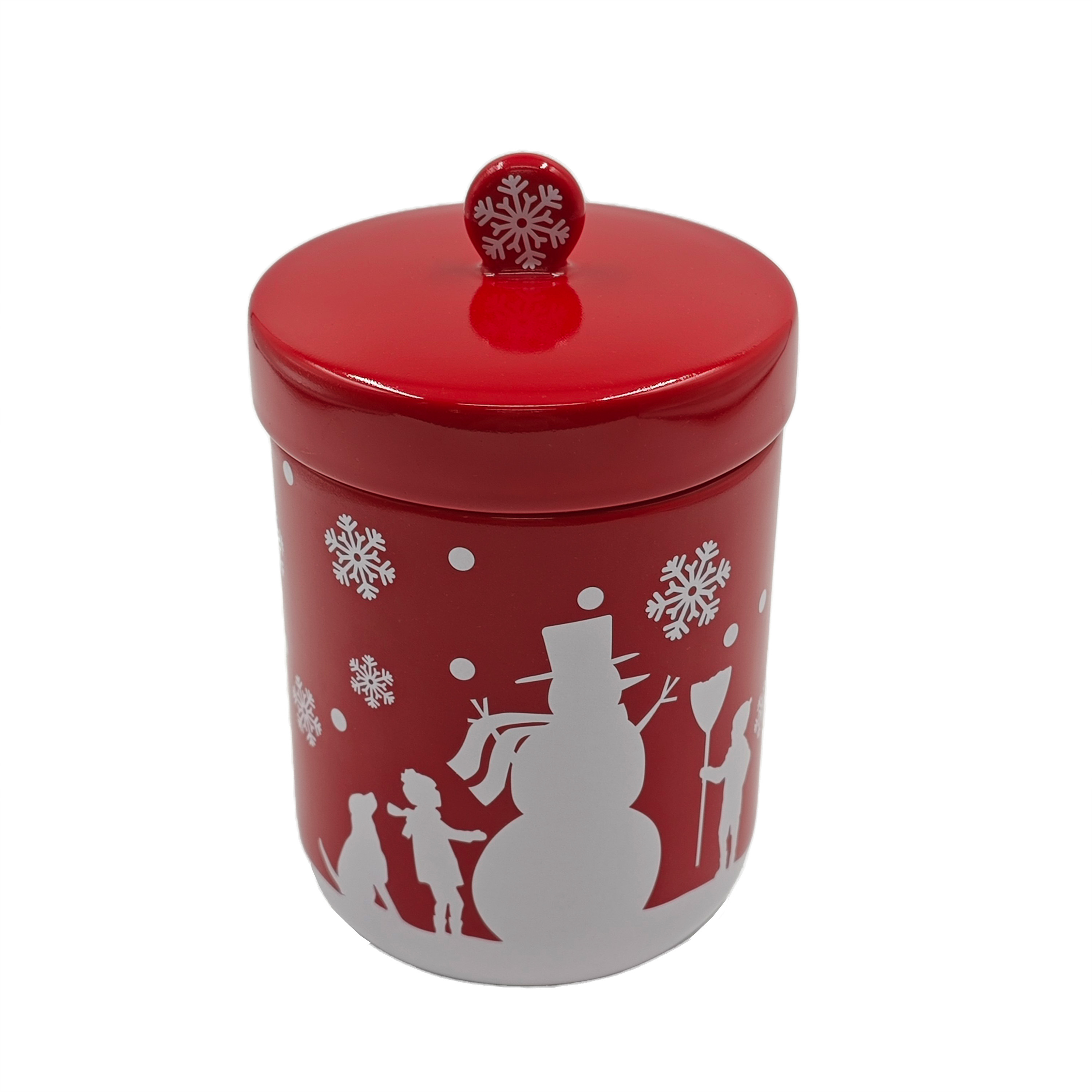 Floral Print Ceramic Storage Jar with Pink Lid - Charming Kitchen Storage