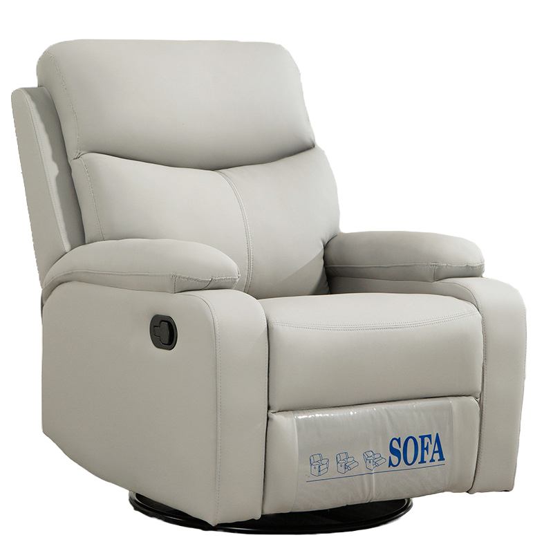 Premium Light Gray Reclining Sofa Chair