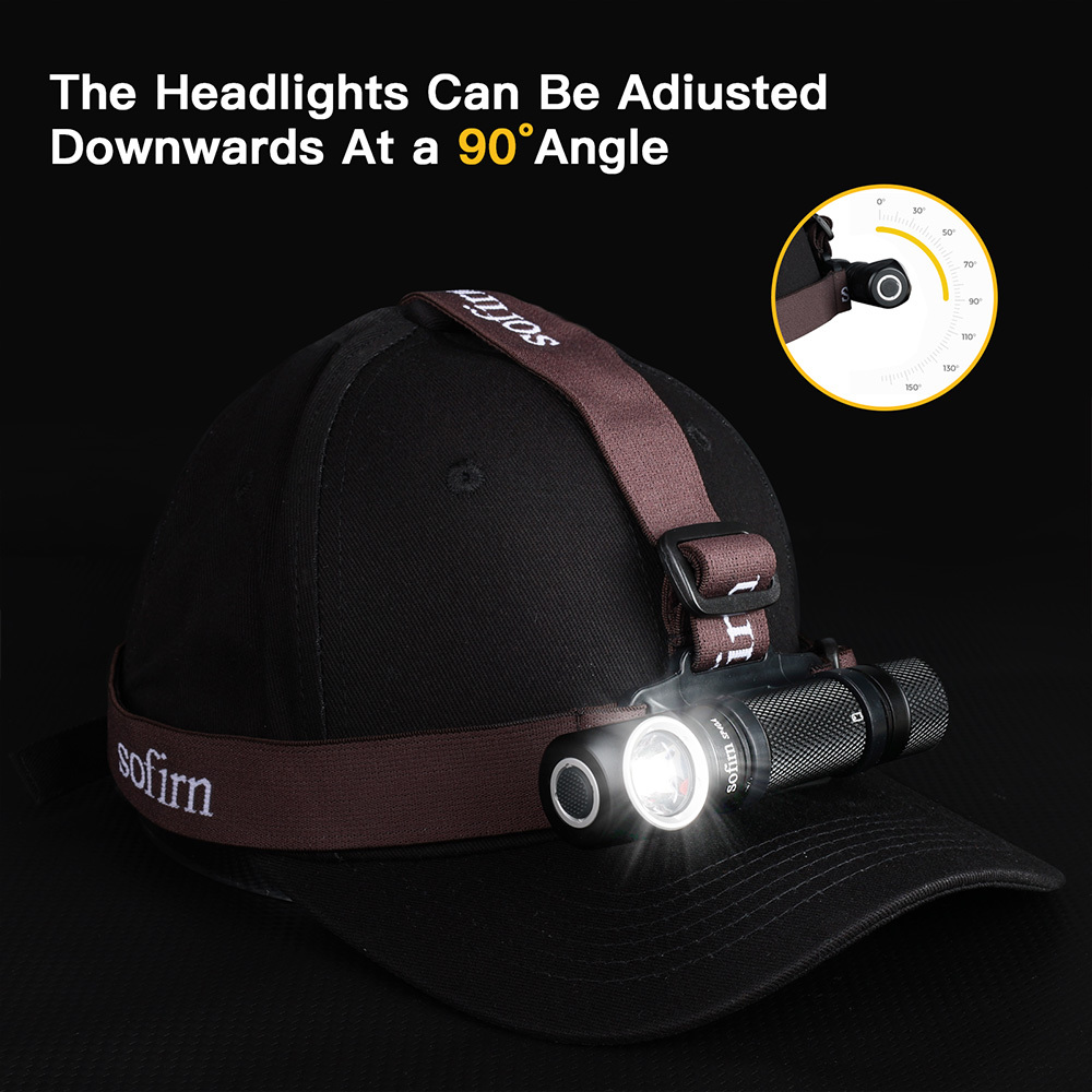 SP40A LH351D 5000K налобный фонарь 1200лм Type-C перезаряжаемый 18650 Аккумуляторный