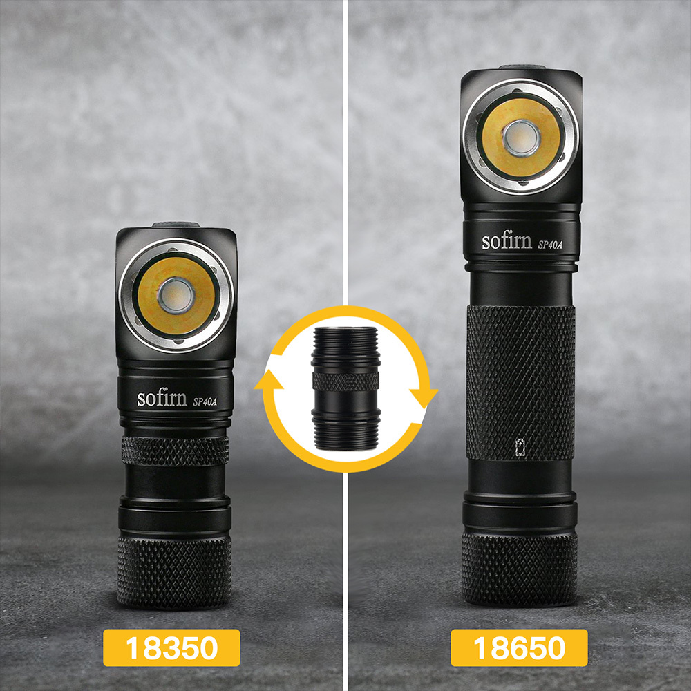 SP40A LH351D 5000K налобный фонарь 1200лм Type-C перезаряжаемый 18650 Аккумуляторный