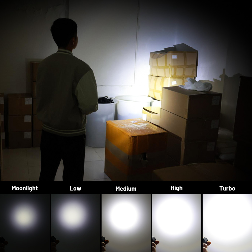 SC13 6000K SST40 LED 1300лм Мини Тактический фонарик 18350 6000K Аккумуляторный фонарь для ключей