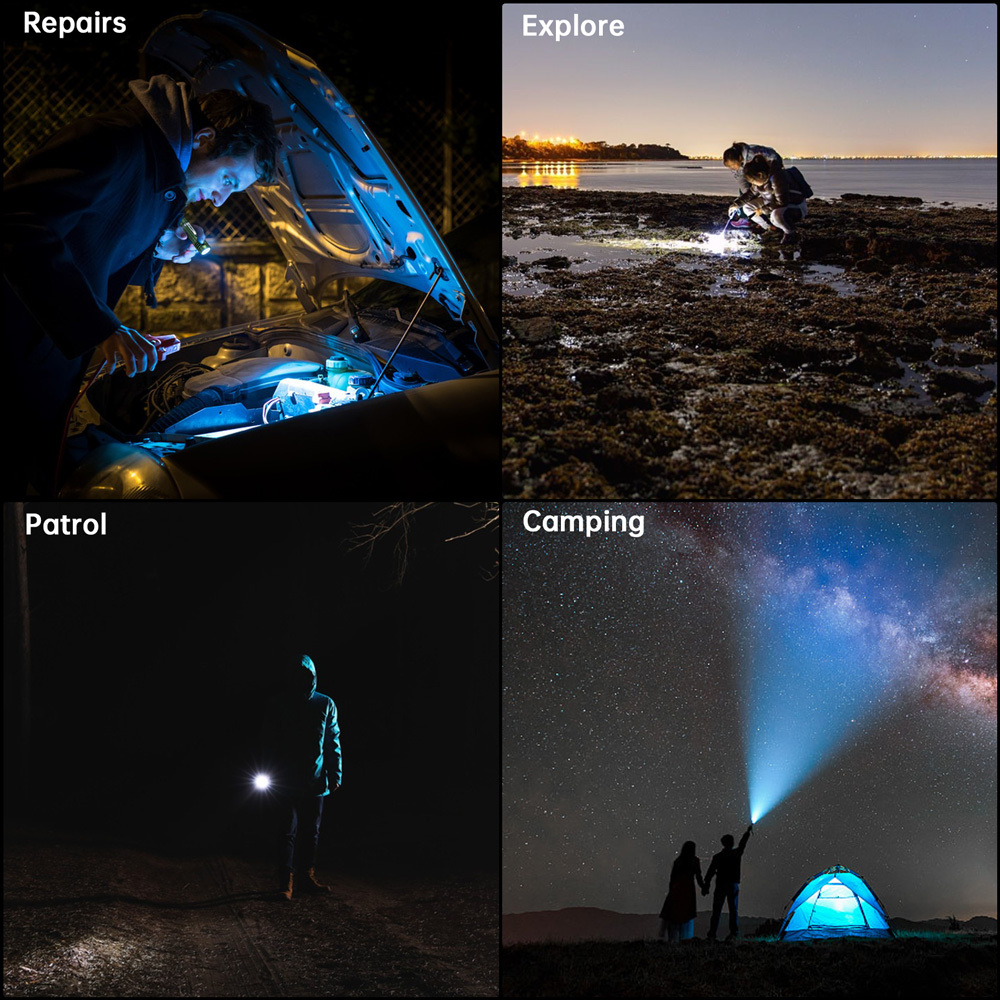 SC18 6000K Карманный фонарь 1800лм Type-c TIR Линза EDC аккумуляторный 18650