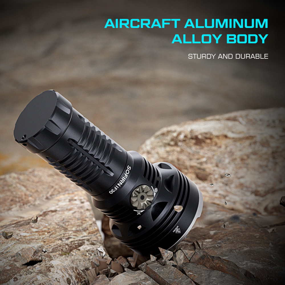 IF30 6000K SFT40 Мощный светодиодный фонарик 12000лм 32650 аккумуляторный фонарь Type-c