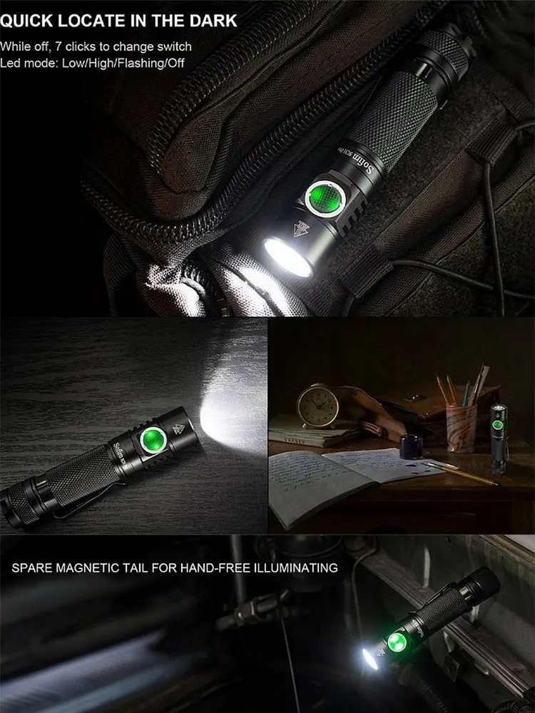 SC31 Pro 5000К 6000K аккумуляторный светодиодный фонарик мощный 2000лм 18650 фонарь Anduril 2.0