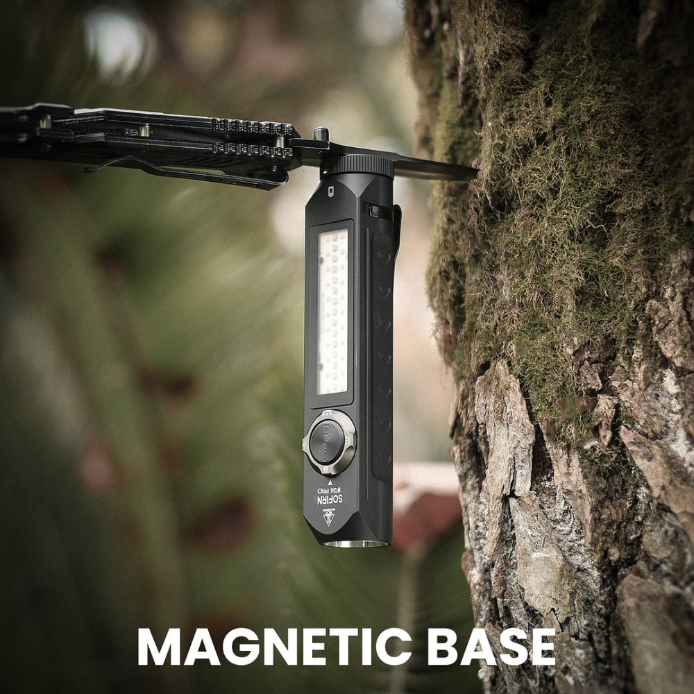 IF24 PRO SFT40 RGB Фонарь 5000K 1800лм аккумуляторный фонарик 18650 USB C Точечный светильник с магнитом