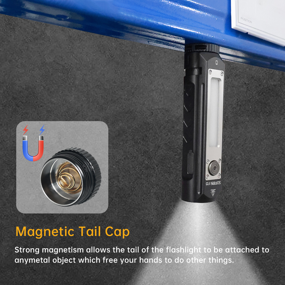 IF23 6000K XHP50D Мощный светодиодный фонарь 21700 аккумулятор 4000лм USB C Перезаряжаемый прожектор Фонарь с магнитом