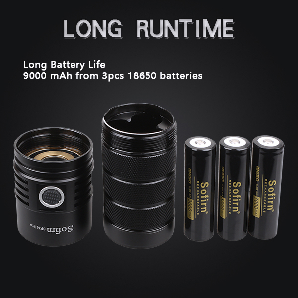SOFIRN SP36 Pro SST40  8000лм Мощный фонарик Type-C 18650 аккумуляторный фонарь