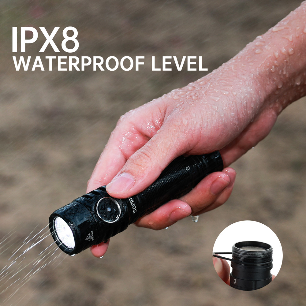 SC29 XHP50B Type-C перезаряжаемый ручной фонарик 21700 для кемпинга мощный 3000лм