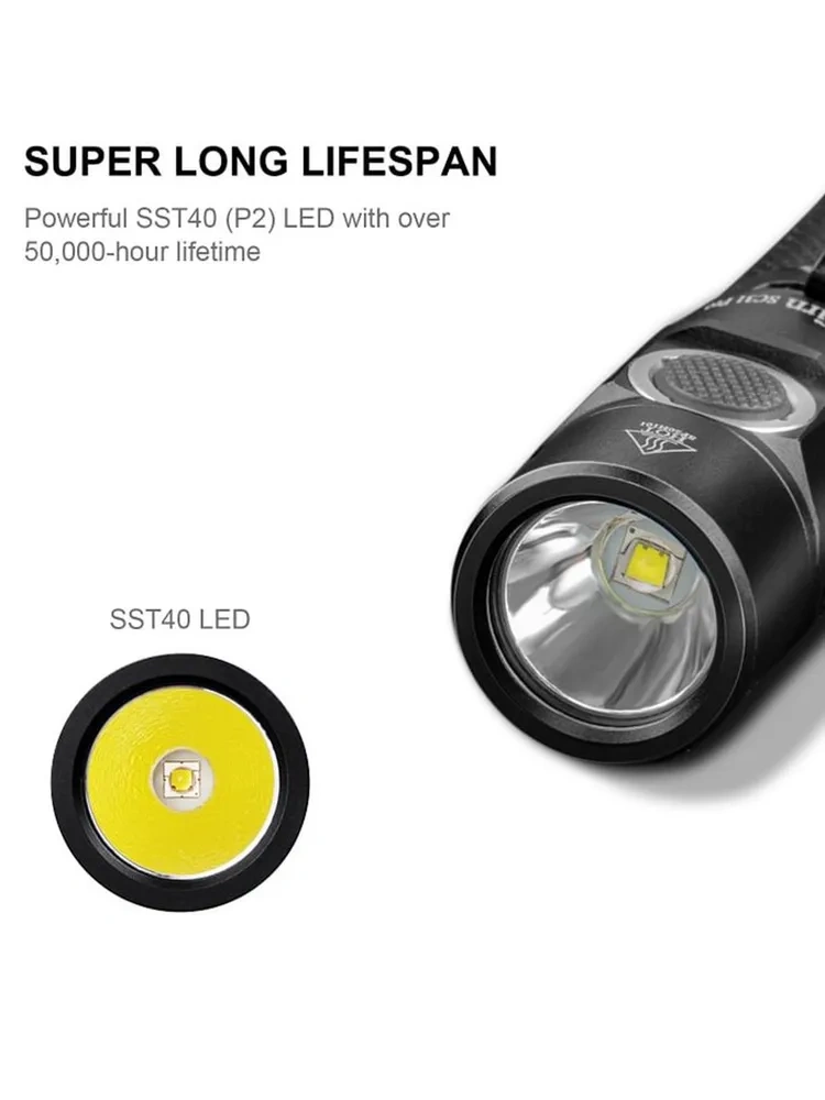 SC31 Pro 5000К 6000K аккумуляторный светодиодный фонарик мощный 2000лм 18650 фонарь Anduril 2.0