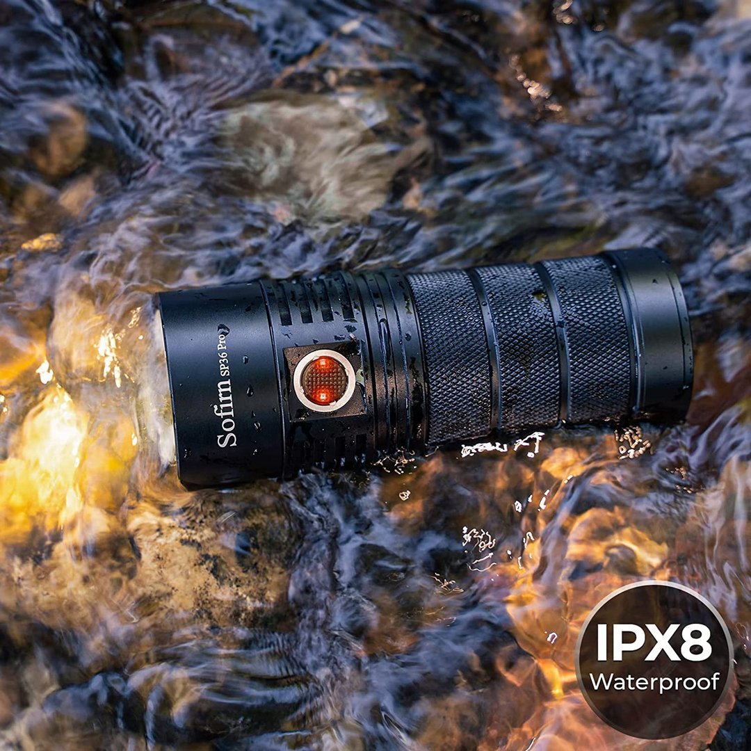 SOFIRN SP36 Pro SST40  8000лм Мощный фонарик Type-C 18650 аккумуляторный фонарь