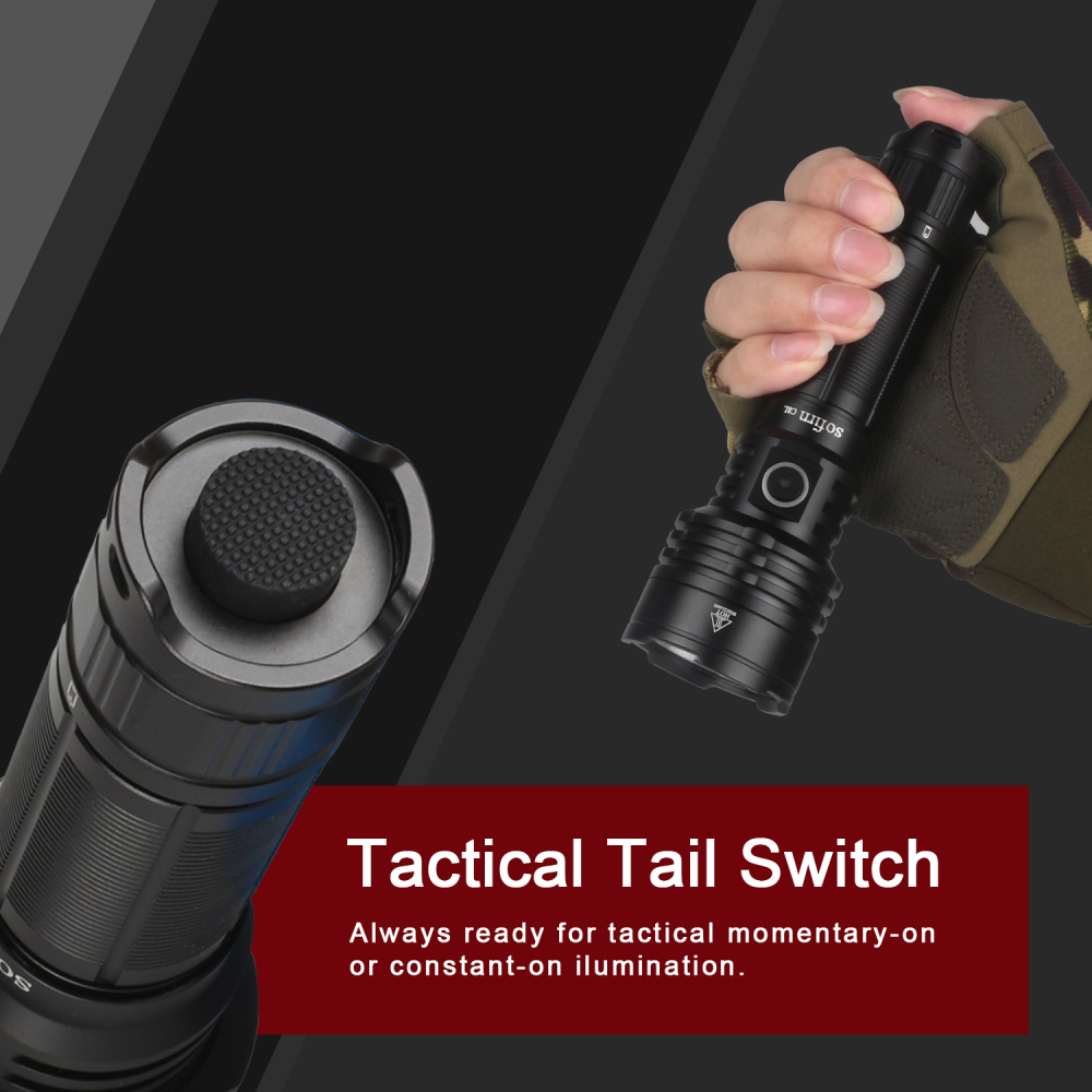 C8L 6000K XHP50D Mощный тактический фонарик 3100лм 21700 светодиодный аккумуляторный фонарь Type-c