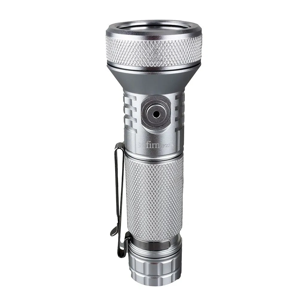 Sofirn IF22A SFT40 Silver 6000K 2100лм USB C перезаряжаемый мощный 21700 светодиодный фонарь 683M дальнего действия
