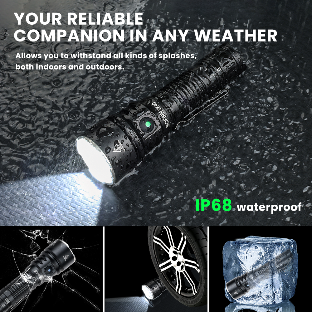 SK40 Тактический фонарь Супер Яркий Макс 3200 Люмен с Двойным Выключателем