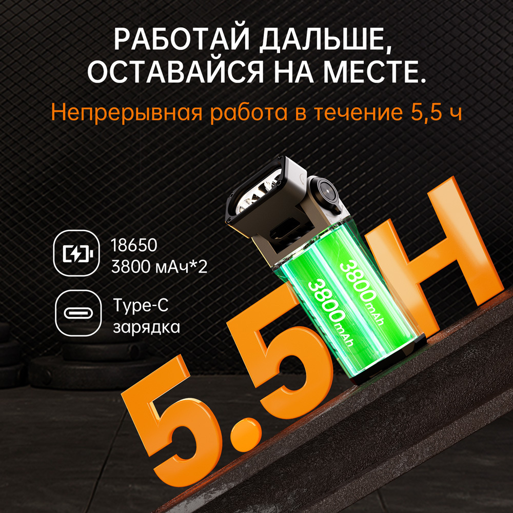SOFIRN ST2 3000lm сильным светом фонарик , 6000K белый красный УФ свет 3 в 1, вращающийся на 90 , магнитный светильник, подходящий для наружного освещения и обслуживания автомобилей