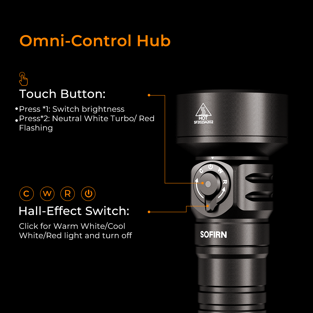 SOFIRN SD11 5000lm Водолазный фонарик 3000K-6000K Теплый и холодный свет красный свет 3 в 1 26800 Перезаряжаемый фонарик 100 метров под водой