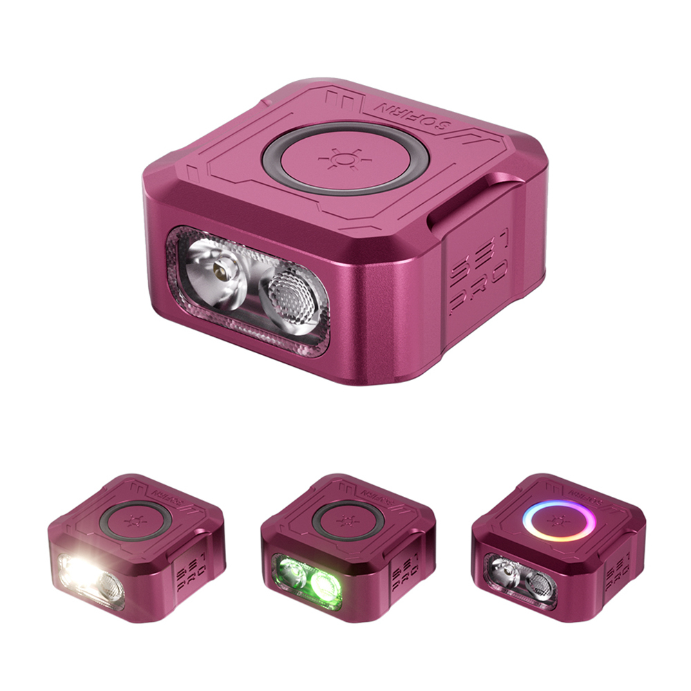 SOFIRN SE1PRO мини-перезаряжаемый фонарик , карманный EDC, 275лм, Красный свет+ RGB