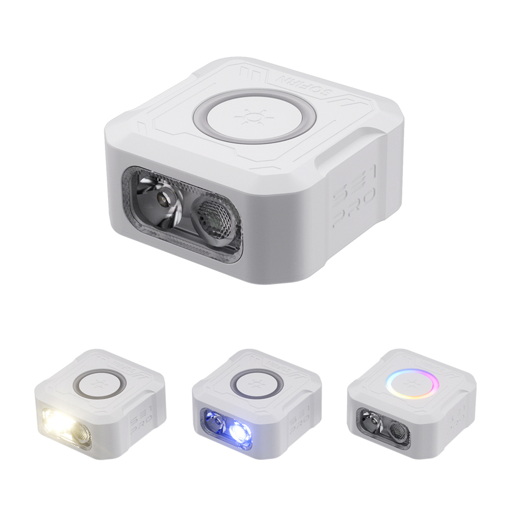 SOFIRN SE1PRO мини-перезаряжаемый фонарик , карманный EDC, 275лм, Красный свет+ RGB
