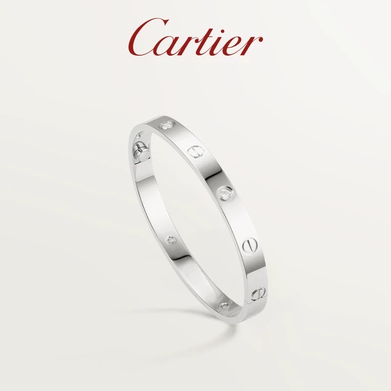 Cartier Cartier Flagship Store LOVE rose gold yellow gold white gold diamonds classic bracelet