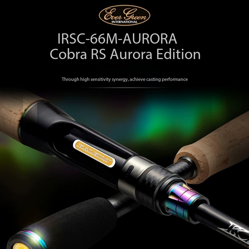New EG Kaleido EVERGREEN "Supreme Black Crow" / "Super Stud" / "Great Serpent" / "Orion" Long-Cast Lure Rod