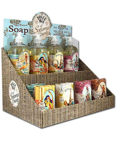 Soap dispenser Soap cardboard counter top display