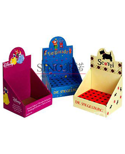 Disney Dolls Toys cardboard counter top display,POP display stand, custom made display rack manufacturer, Paper Package Boxes, Gift boxes, Shopping bag factory China factory, Sino Printing & Packaging,