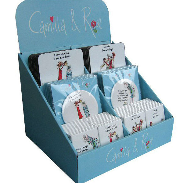 Coaster promotional cardboard counter top display,POP display stand, custom made display rack manufacturer, Paper Package Boxes, Gift boxes, Shopping bag factory China factory, Sino Printing & Packaging,